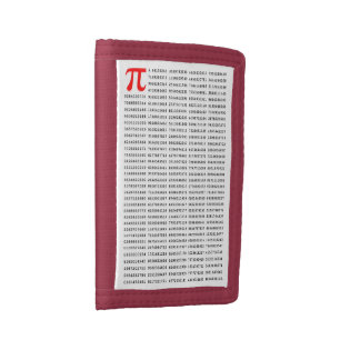1000 First Digits Pi Number   Mathematical symbol Trifold Wallet