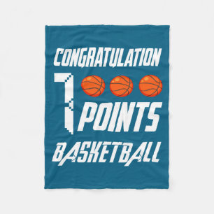 1000 Ints Basketball Scorer High School Basketba _ Fleece Blanket