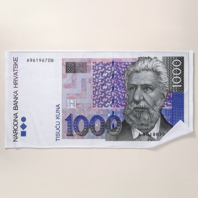 1000 kn beach towel (Front)