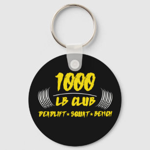 1000 LB Club Deadlift Squat Bench Sleeveless Keychain