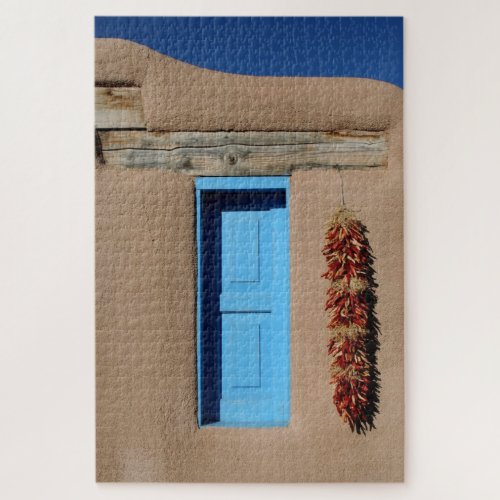 1000 piece Blue Adobe Window of Taos Jigsaw Puzzle