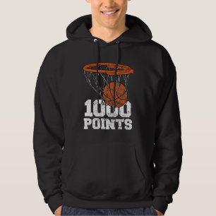 1000 Points Basketball Scorer High School Basketba Hoodie