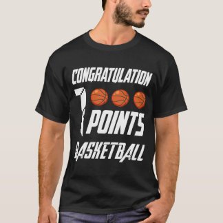 1000 Points Basketball Scorer High School Basketba T-Shirt