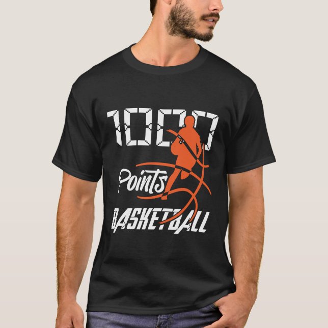 1000 Points Basketball Scorer High School Basketba T-Shirt (Front)