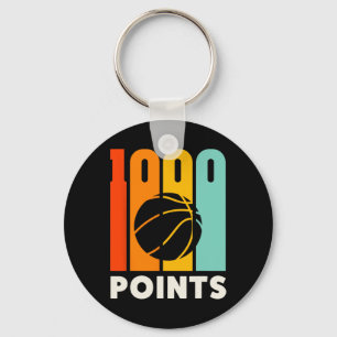 1000 Points Bysketbyll Scorer High School Bysketby Keychain