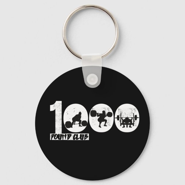 1000 Pound Club  Keychain (Front)