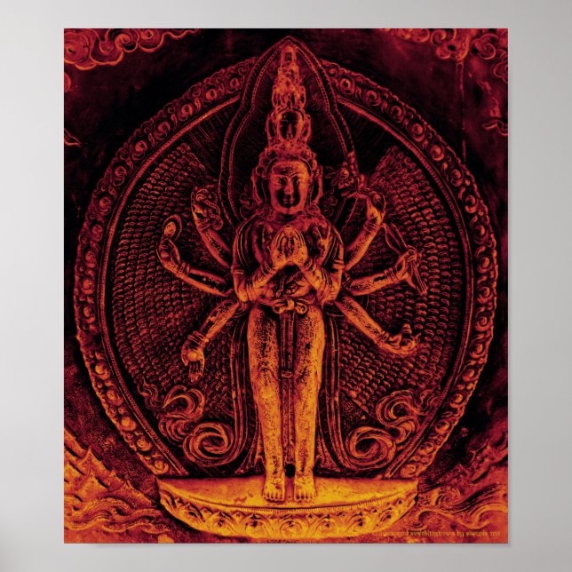 1000armed Avalokiteshvara Poster (Front)