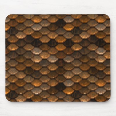 Golden Scales Mousepad