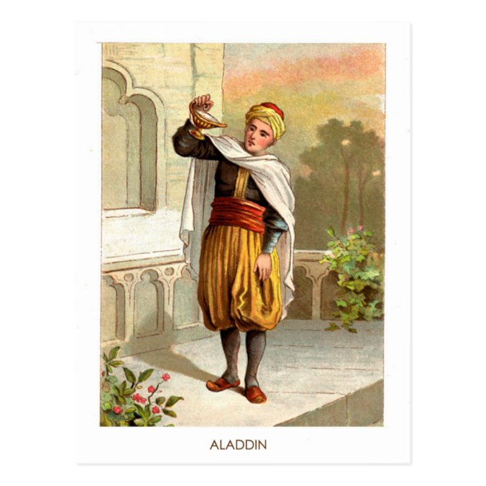 1001 Arabian Nights Aladdin Post Card