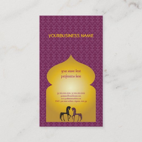 1001 Arabian Nights Elegant Business Card