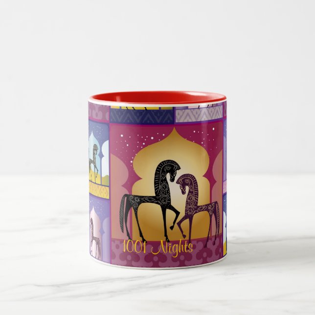 1001 Arabian Nights Two-Tone Coffee Mug (Center)