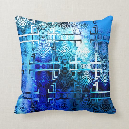 1001 Lights (sapphire blue) Throw Pillow