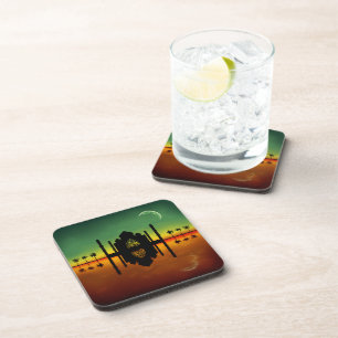 1001 Oriental Night Reflection Beverage Coaster
