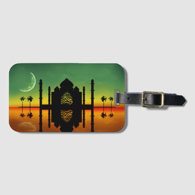 1001 Oriental Night Reflection Luggage Tag (Front Horizontal)