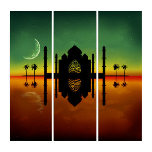1001 Oriental Night Reflection Triptych