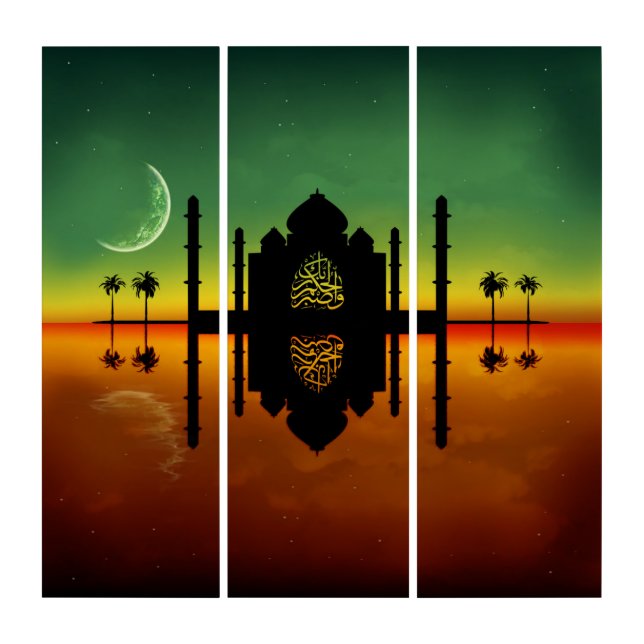 1001 Oriental Night Reflection Triptych (Front)