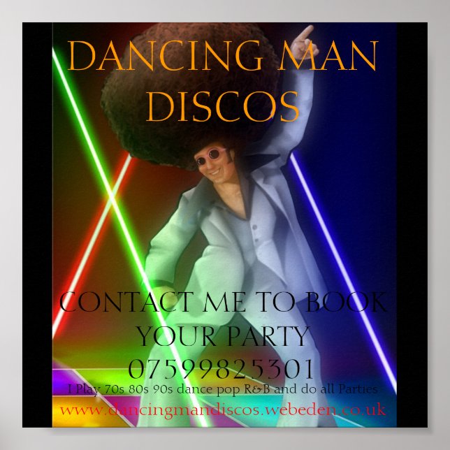 1003255_ec4e_625x1000, DANCING MAN DISCOS, CONT... Poster (Front)