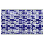 100416 - Deep Navy on White Fabric