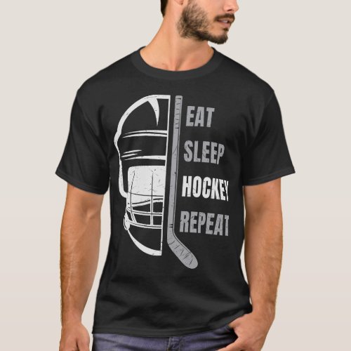 10042_Eat_Sleep_Hockey_Repeat_23888271 T_Shirt