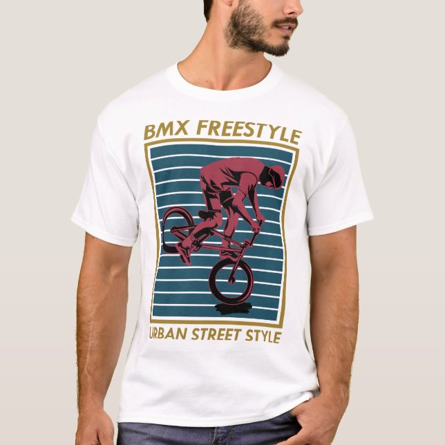 1004 BMX-Freestyle-Urban-TShirt-Design T-Shirt (Front)