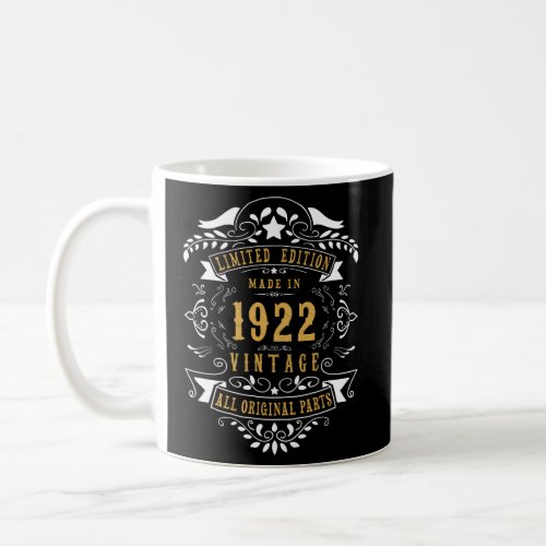100 100Th Made Born In 1922 Coffee Mug