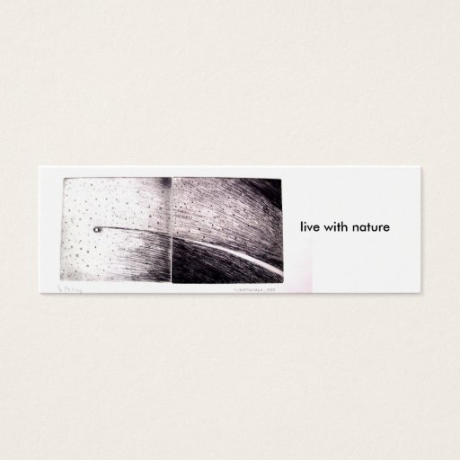 Customizable 100_1334, live with nature business card templates