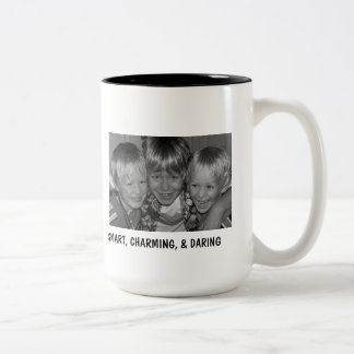 100_199312, SMART, CHARMING, & DARING, GRANDMAS... Two-Tone COFFEE MUG