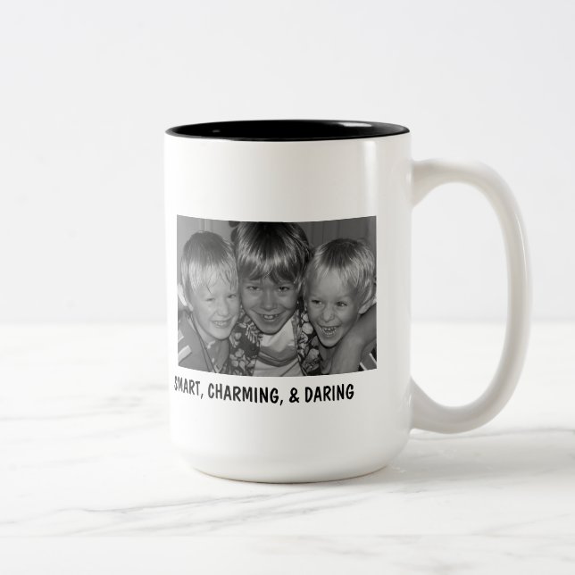 100_199312, SMART, CHARMING, & DARING, GRANDMAS... Two-Tone COFFEE MUG (Right)