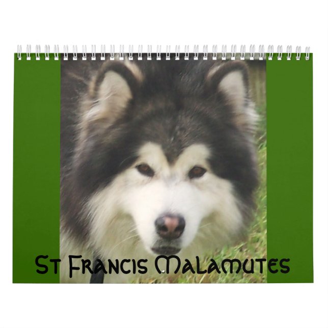 100_2382, St Francis Malamutes Calendar (Cover)
