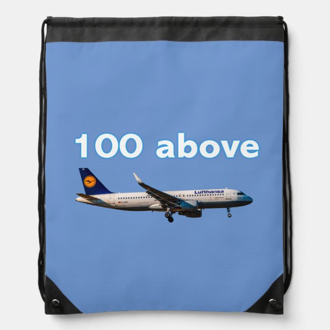 100 above drawstring bag (Front)