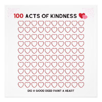 100 ACTS OF KINDNESS,GOOD DEED, TASK FOR A CHILD P