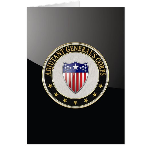 [100] Adjutant General's Corps Branch Insignia [3D Cards (Front)