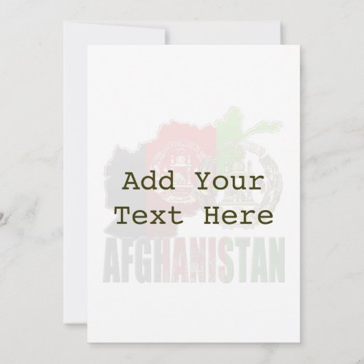 [100] Afghanistan: COA, Flag & Map (Back)