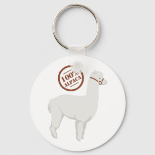 100% Alpaca Keychain