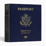 [100] American Passport Cover 3 Ring Binder