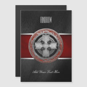 [100] Ancient Celtic Sacred Silver Knot Cross (Front/Back)