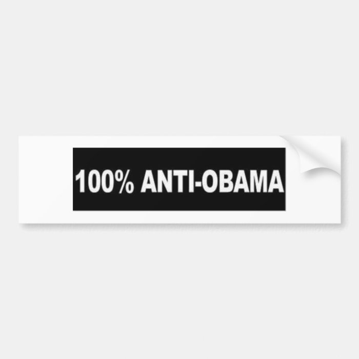 100% Anti Obama Bumper Stickers