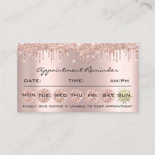 100 Appointment Reminder Social Makeup Lash Hairs Business Card