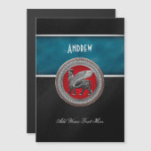 [100] Assyrian Winged Bull: Silver & Black Lamassu (Front/Back)