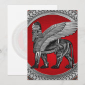 [100] Assyrian Winged Lion: Gold & Black Lamassu (Front/Back)