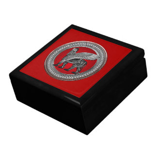 [100] Assyrian Winged Lion: Gold & Black Lamassu Gift Box