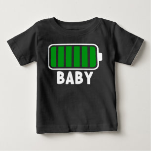 100% Battery Fully Charged Family Matching Baby T-Shirt