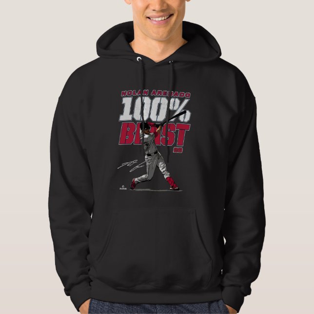 100 Beast Nolan Arenado St Louis MLBPA Hoodie (Front)