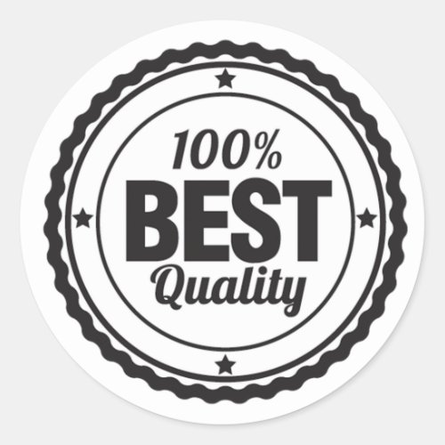 100 Best Quality Classic Round Sticker