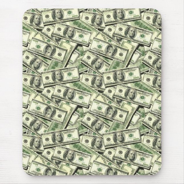 $100 Bills Money Mousepad (Front)