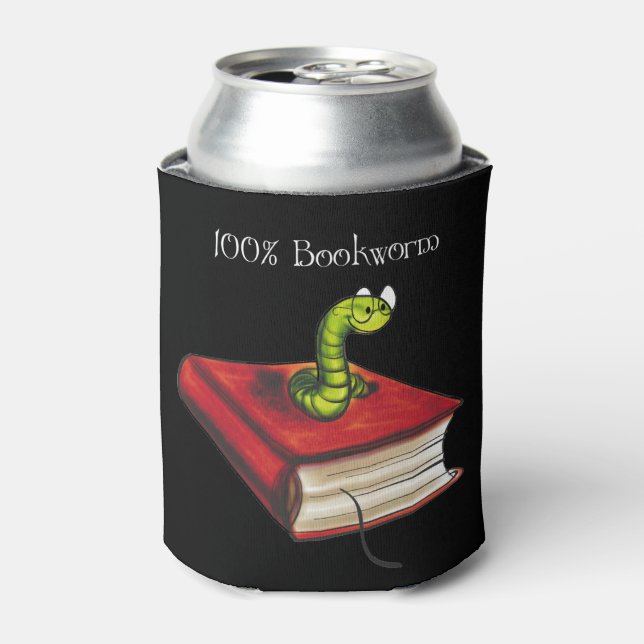 100% Bookworm Can Cooler (Can Front)