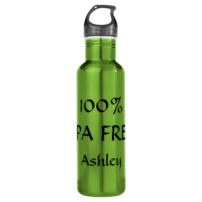 100% BPA FREE customize-able name Water Bottle (Front)