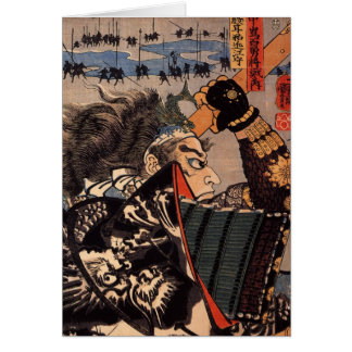 100 Brave Generals Japanese Samurai Painting Cards