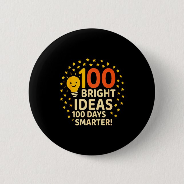 100 Bright Ideas 100 Days Smarter Design, 100 Days Button (Front)