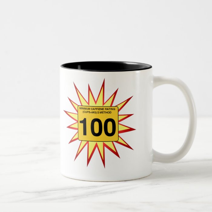 100 Caffeine Rating Coffee Mugs
